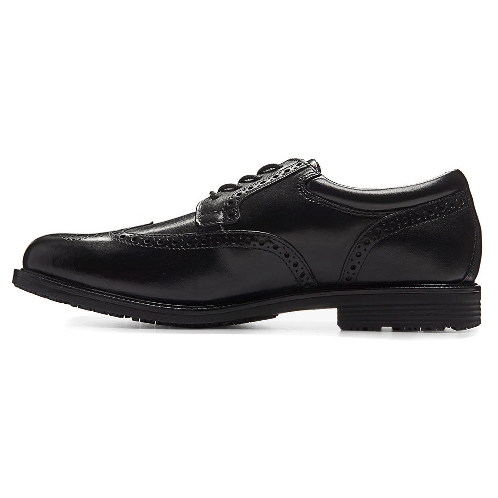 Rockport Pen Sko Herre Svart - Essential Details Waterproof Wingtip - TCWA46572